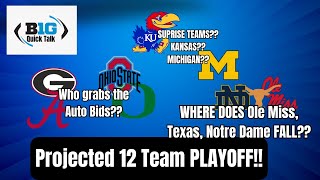 12 TEAM PLAYOFF PREDICTION(post spring edition)!