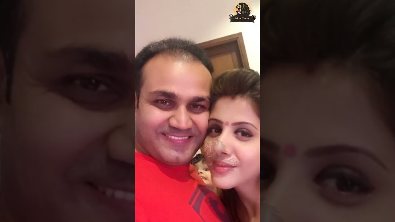 Virendra Sehwag & Aarti Ahlawat Cute Couple ❤❤ 