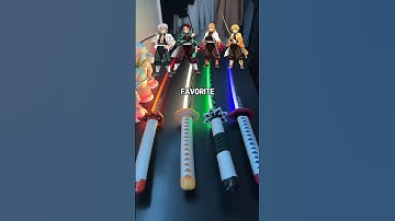 Glowing demon slayer sword 🤩