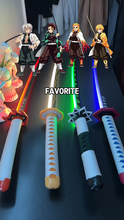 Glowing demon slayer sword 🤩