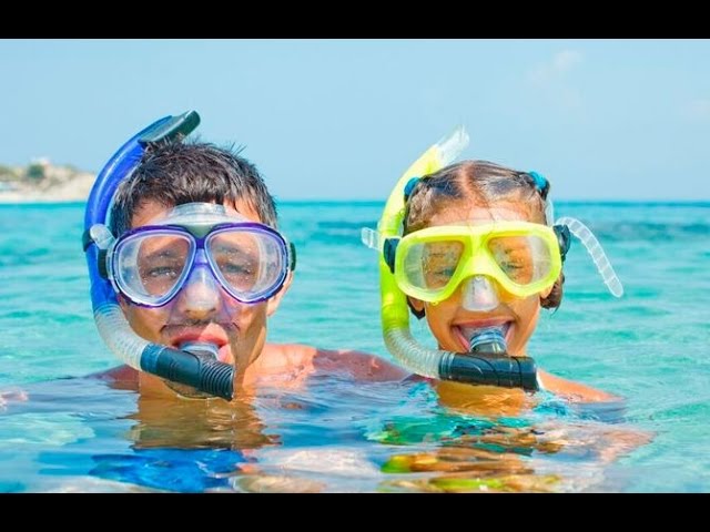 Nadar con snorkel frontal 