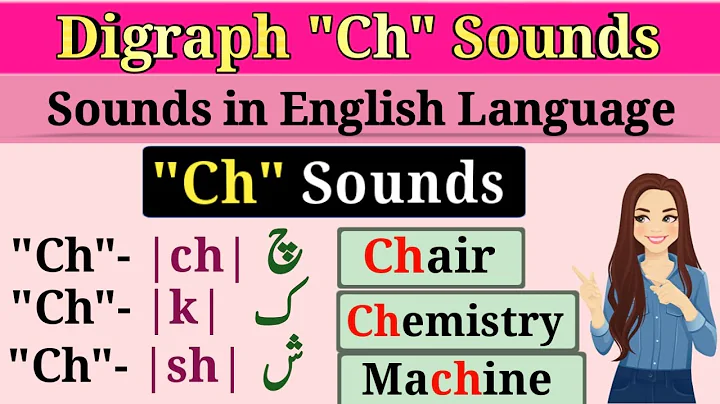 Pronunciation of Digraph 'Ch' like Sh, Ch or K | Phonics | Consonant digraph 'ch