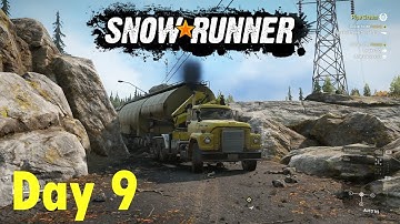 SnowRunner PS4 - Gameplay - Day 9 - Michigan - Contracts in Black River