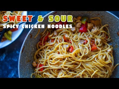 sweet-&-sour-spicy-chicken-noodles-|-easy-ramadan-recipes-|-hungry-for-goodies