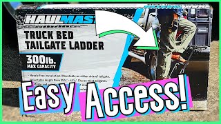 Next-Level Convenience: HaulMaster Tailgate Ladder INSTALLATION!!