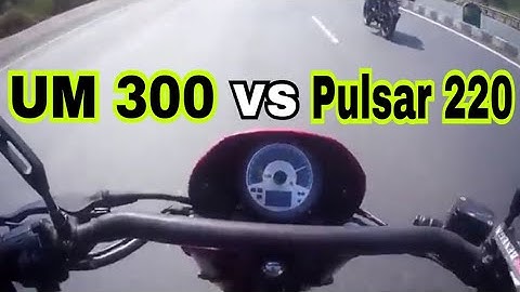 Pulsar 220 vs 300cc UM renegade | Pulsar 220 drag race