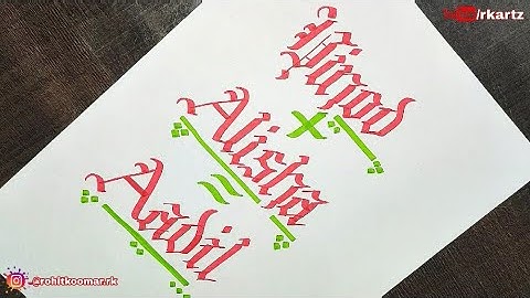 Chisel marker calligraphy | Satisfying Marker Pen Calligraphy | Good handwriting with marker