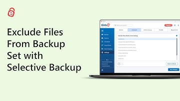 How to Exclude Files/Folders From Backup Set | Selective Backup