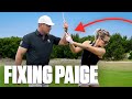 I gave paige spiranac a golf lesson