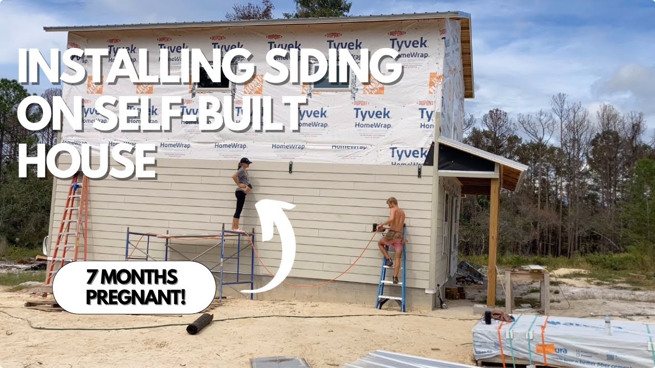 Siding our SELF-BUILT House | How to Install Fiber Cement Siding By