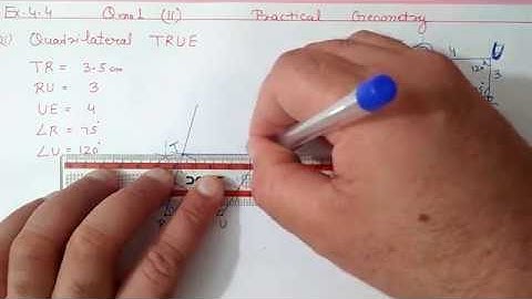 Ex.4.4 Q.1 {all parts} Chapter:4  Practical Geometry | Ncert Maths Class 8 | Cbse.