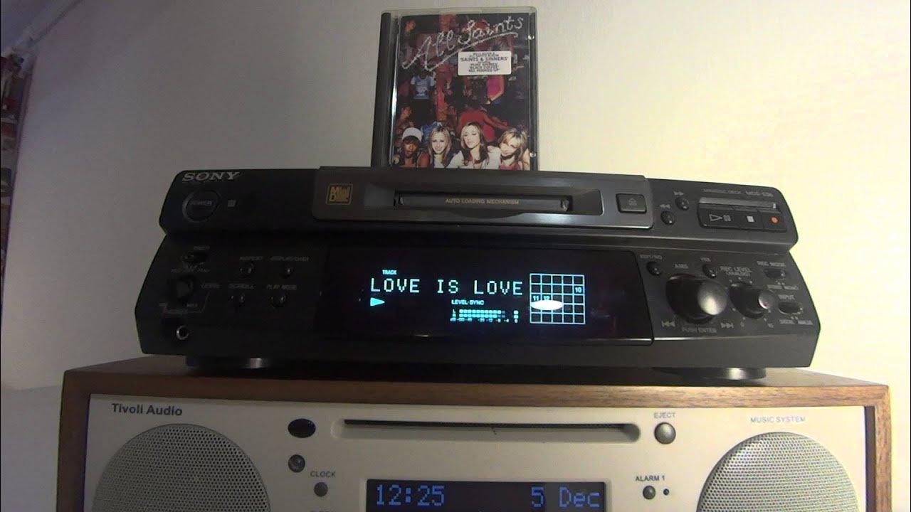 Sony Minidisc Deck MDSS38 testing YouTube