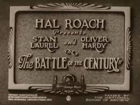 Laurel and Hardy in The Battle of the Century (1927)