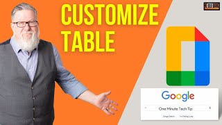 How to Customize Tables in Google Docs