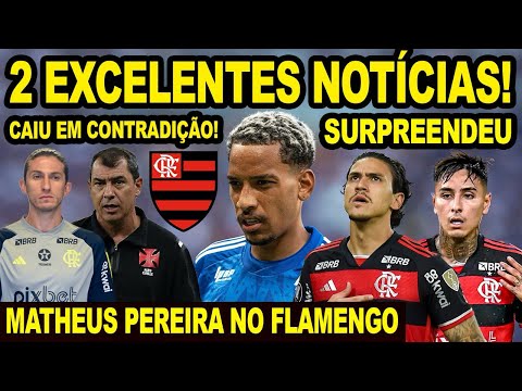 2 EXCELENTES NOTÍCIAS NO FLAMENGO! MATHEUS PEREIRA É PEDIDO NO MENGÃO! VASCO CAÍ EM CONTRADIÇÃO! E+