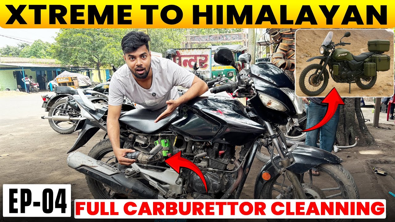 CBZ Xtreme to Himalayan Ep-4 | Full Carburettor Cleaning 🔧 | 65+ kmpl Mileage? Shocking Result!