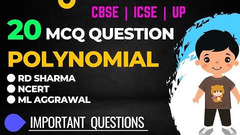mcq questions | Polynomials | mcq questions maths class 10 | #mcqs | Chapter 2 polynomials class 10