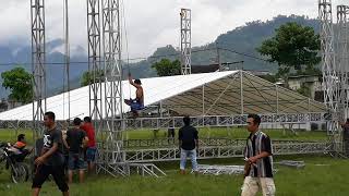 Download lagu PROSES PASANG PANGGUNG RIGING 2018