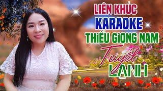 Video thumbnail of "LK Karaoke Song Ca TUYẾT LẠNH Thiếu Giọng Nam | Song Ca Với Trà Xanh"