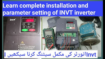 Invt inverter installation and parameter setting. invt inverter factory reset and frequency setting.