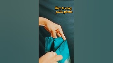 How to Easy Pallu Pleats || Pallu pleating || Saree Hacks for Beginners #shorts #youtube #viralvedio