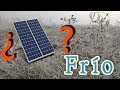 ¿Las placas solares FUNCIONAN con el frío y las nubes?