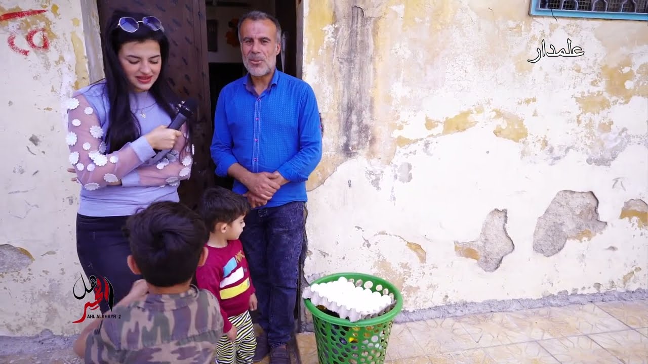 اهل الخير٢ توزيع السلل الغذائيه الجزء الثالث تقدمة المتبرع السيد أبو عبدالله مقيم في السعوديه