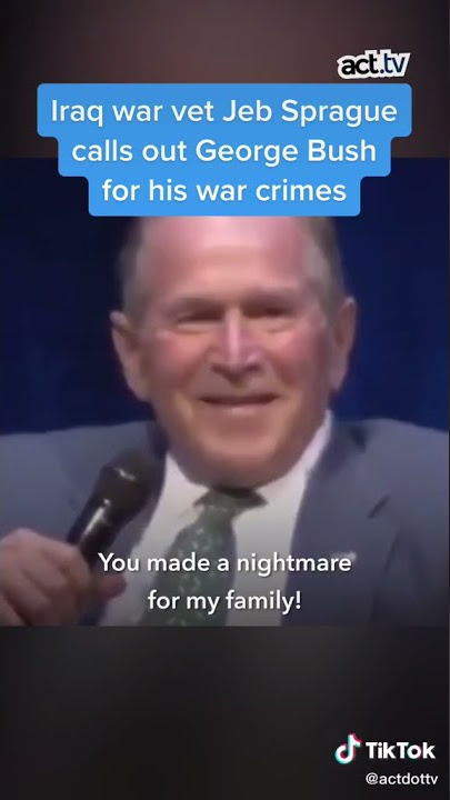 George Bush says it’s okay to call him out in public. Thanks, George. We will!