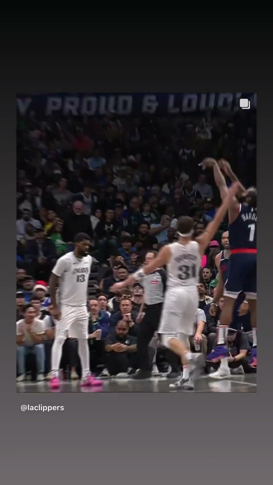 A shot creator #hoodnews #JamesHarden #clippers #basketball #stepback #slowmotion #omg #how #wow #i