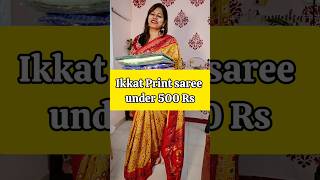 affordable ikkar print sari #saree #officewear #casual #flipkart