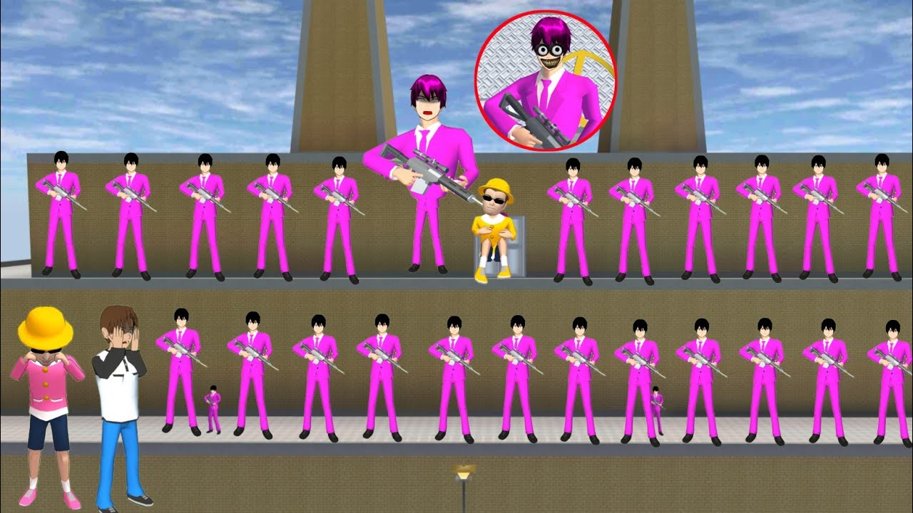 Gawatt!! Asep Hilang Di Culik Hantu Palsu Yakuza Pink Yuta Cecep Panik Sakura School Simulator