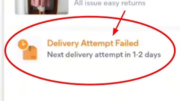 What is the meaning of Delivery Attempt Failed Meesho