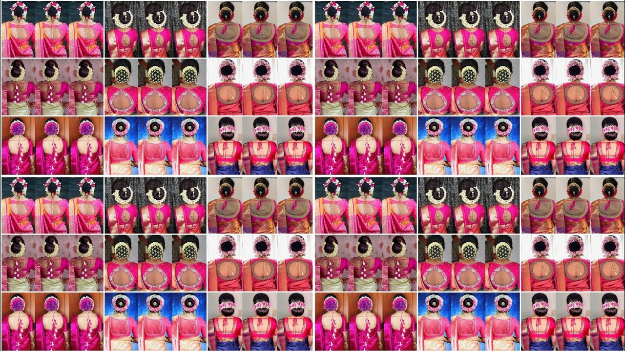 💞pink colour blouse designs 2023/pink blouse design/silk saree blouse design/blouse back neck design