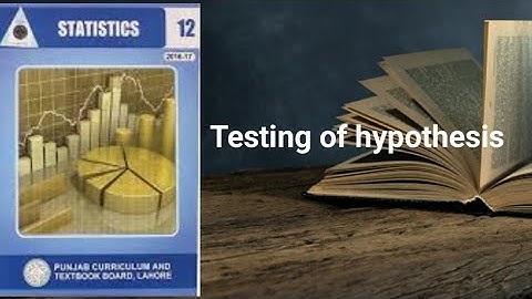 Testing of hypothesis ch 13 lec 45