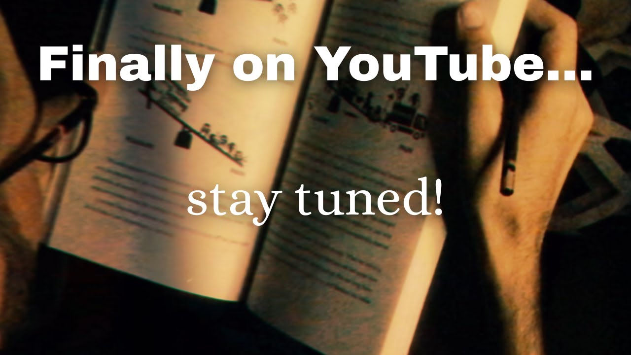 Finally on YouTube… stay tuned for exciting content