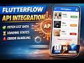 FlutterFlow API Integration Tutorial | List Data, Loading &amp; Error Handling