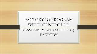Node-red & Factory IO Industrial Automation