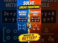 Matrix Method Vs Crammer's Rule | Solution of two variable linear equations