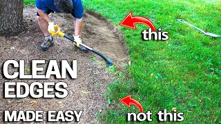 How to Edge Beds the Easy Way  Clean Edges Look NICE