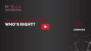 UTM vs  Platform Attribution