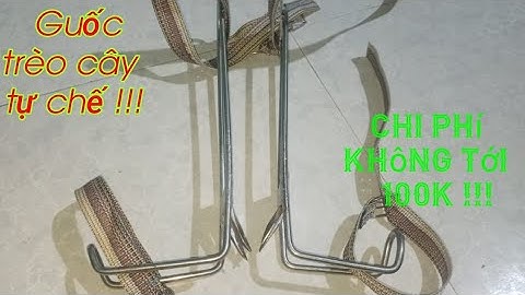 Guốc trèo cây tự chế chi phí không đến 100k