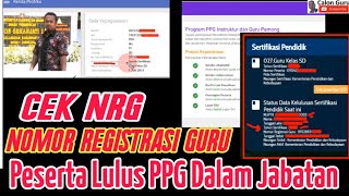 Cara Cek NRG (Nomor Registrasi Guru) Sertifikasi Tahun 2022 Terbaru Secara Online | Calon Guru