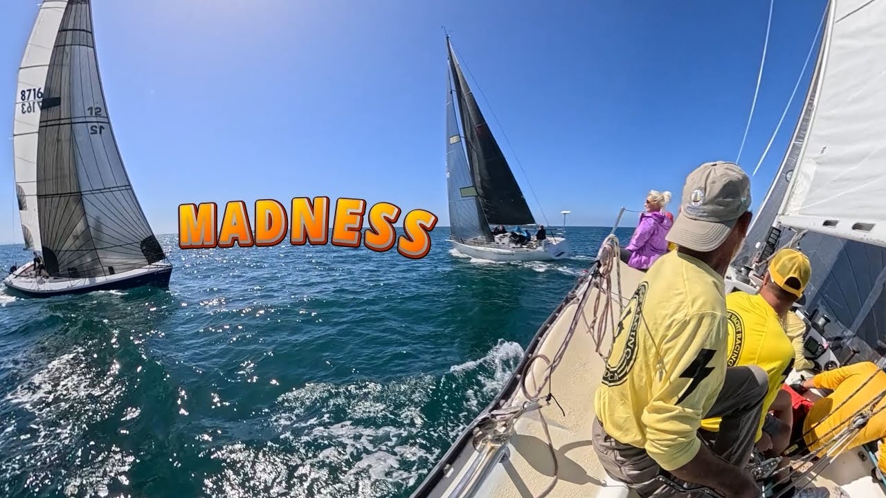 Oceanside Yacht Race Start Line Madness!  Rick Johnson Regatta GoPro 360
