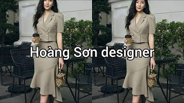 Dạy cắt may | hướng dẫn cách cắt set áo và chân váy theo mẫu | Hoàng Sơn designer