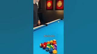 How to make the eight ball on the break in pool ✅🎱 #billiards #hack #poollesson