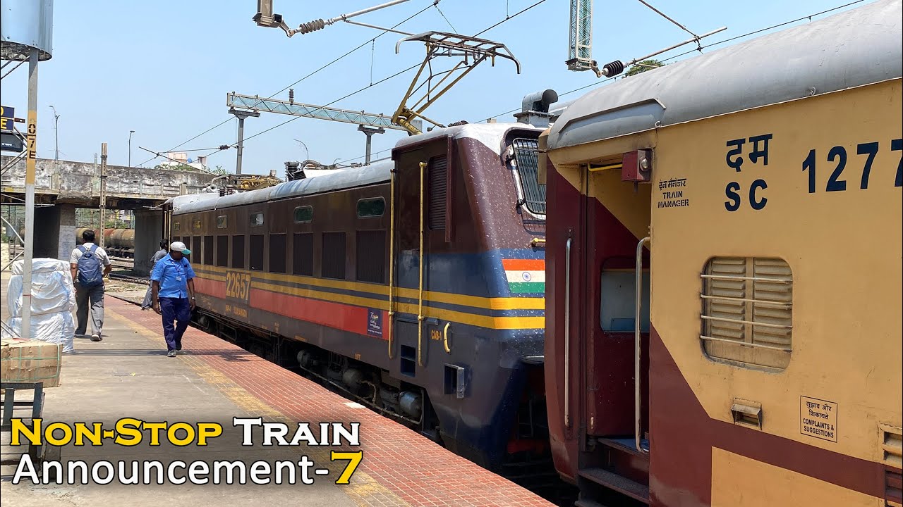 New Announcement | GUNTUR Junction PART - 2 | Non-Stop Train Announcement 7 | Arr & Dep Trains | I R