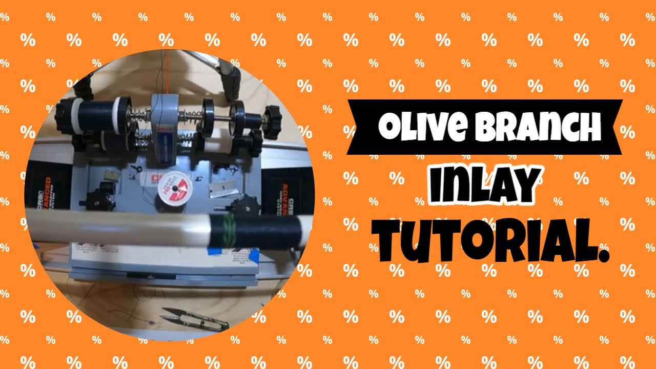 Olive branch inlay tutorial. 