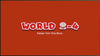 Super Mario 3D World - World Flower-4: Faster Fort Fire Bros. (100%)