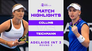 Danielle Collins vs. Jil Teichmann | 2023 Adelaide International 2 | WTA Match Highlights
