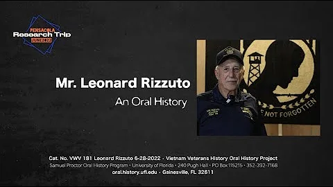 An Oral History With Mr. Leonard "Len"  Rizzuto, June 28, 2022